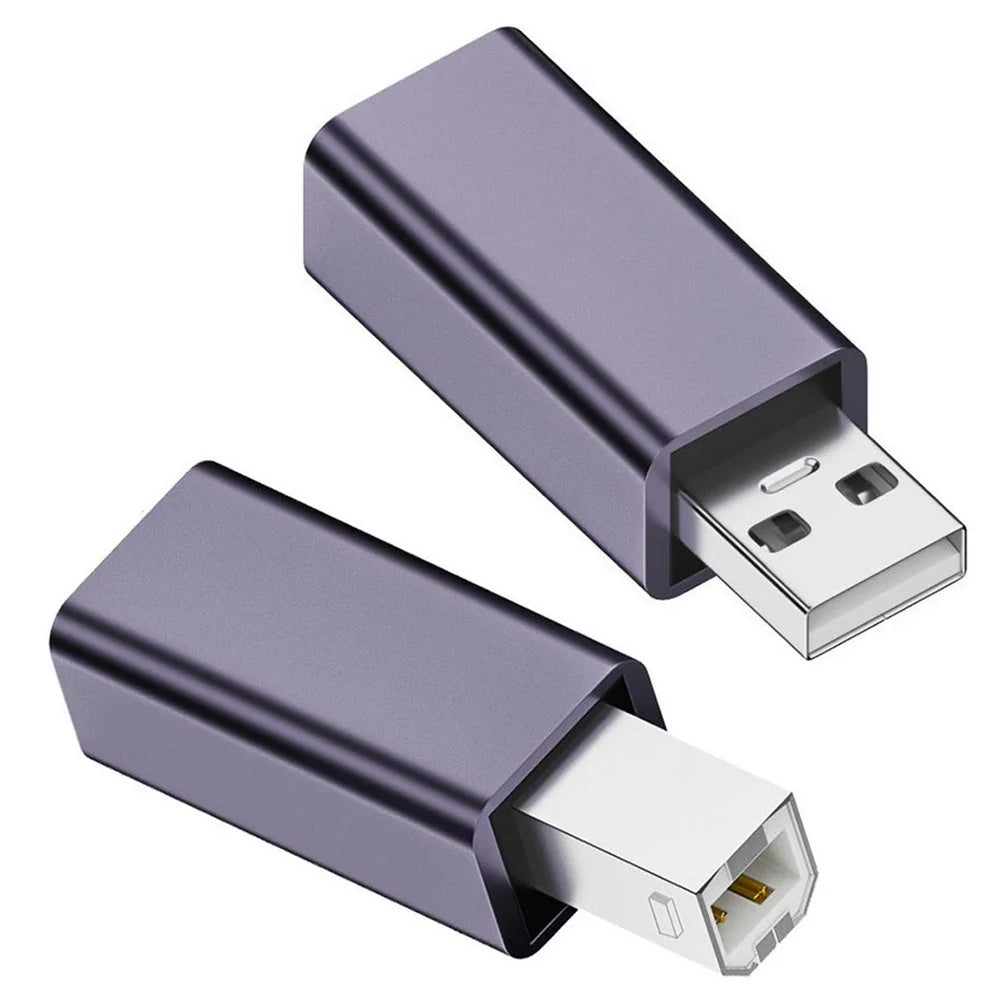 U2-010-AB 2Pcs USB 2.0 B Type Female to Type-A + Type-B Male Extension Adapter for Printer Scanner Disk - 7