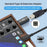 U2-010-CM 2Pcs / Set USB 2.0 B Type Female to Type-C Male Angled + Straight Extension Adapter for Printer Phone Disk - 4