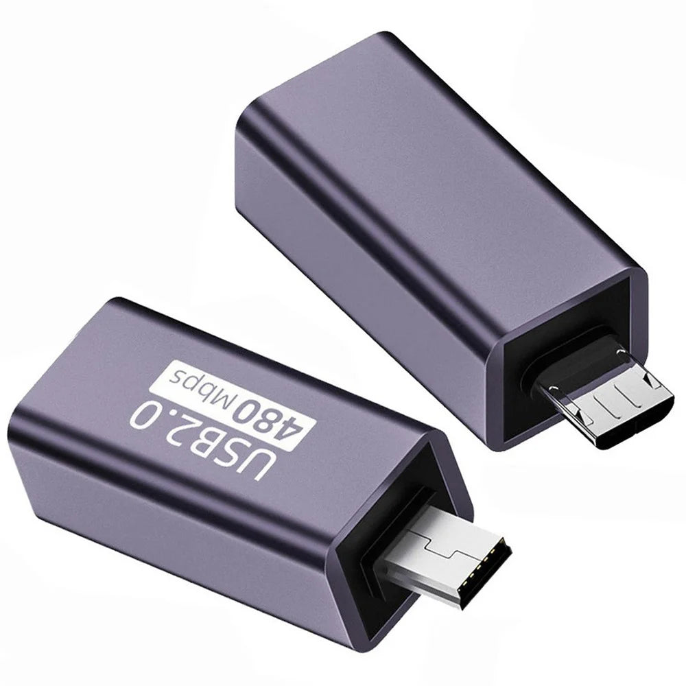 U2-010-MM 2Pcs USB 2.0 B Type Female to Mini USB & Micro Male Extension Adapter for Printer Phone Disk - 7