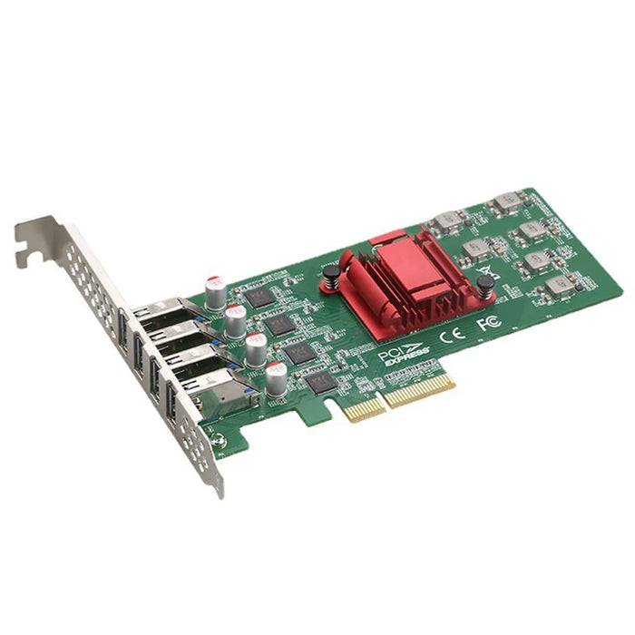 TX1175 4 USB3.0 PCIE X4 Expansion Card 4x5G Desktop Computer Visual Capture Card - 1