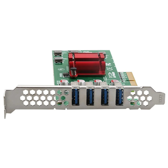 TX1175 4 USB3.0 PCIE X4 Expansion Card 4x5G Desktop Computer Visual Capture Card - 2