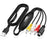 HW-1406B Audio Video RCA Capture Card USB to 4 Channel RCA Converter Support DVD / VCR / TV Box - 1
