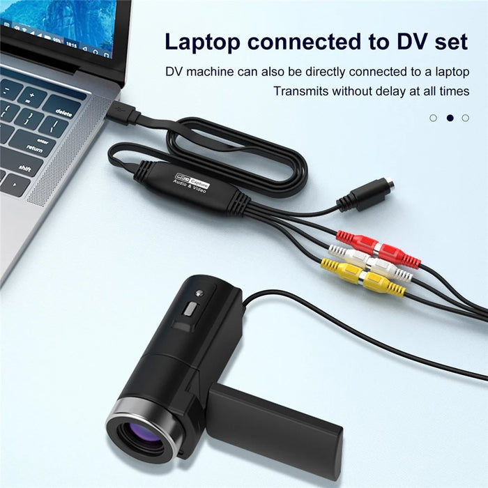 HW-1406B Audio Video RCA Capture Card USB to 4 Channel RCA Converter Support DVD / VCR / TV Box - 6