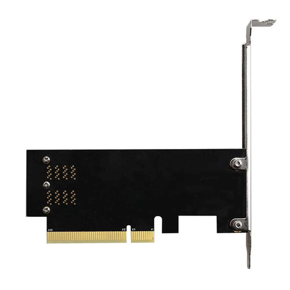 TXB127 SFF8639 Interface 2-port Solid State Drive (SSD) Adapter Board to PCLEX8 to 2 U.2 Expansion Card - 3