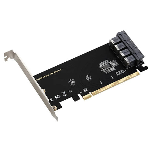 TXB128 SFF8639 Interface 4-port Nvme Adapter Card Solid State Drive to PCIE X16 to 4 U.2 Expansion Card - 1