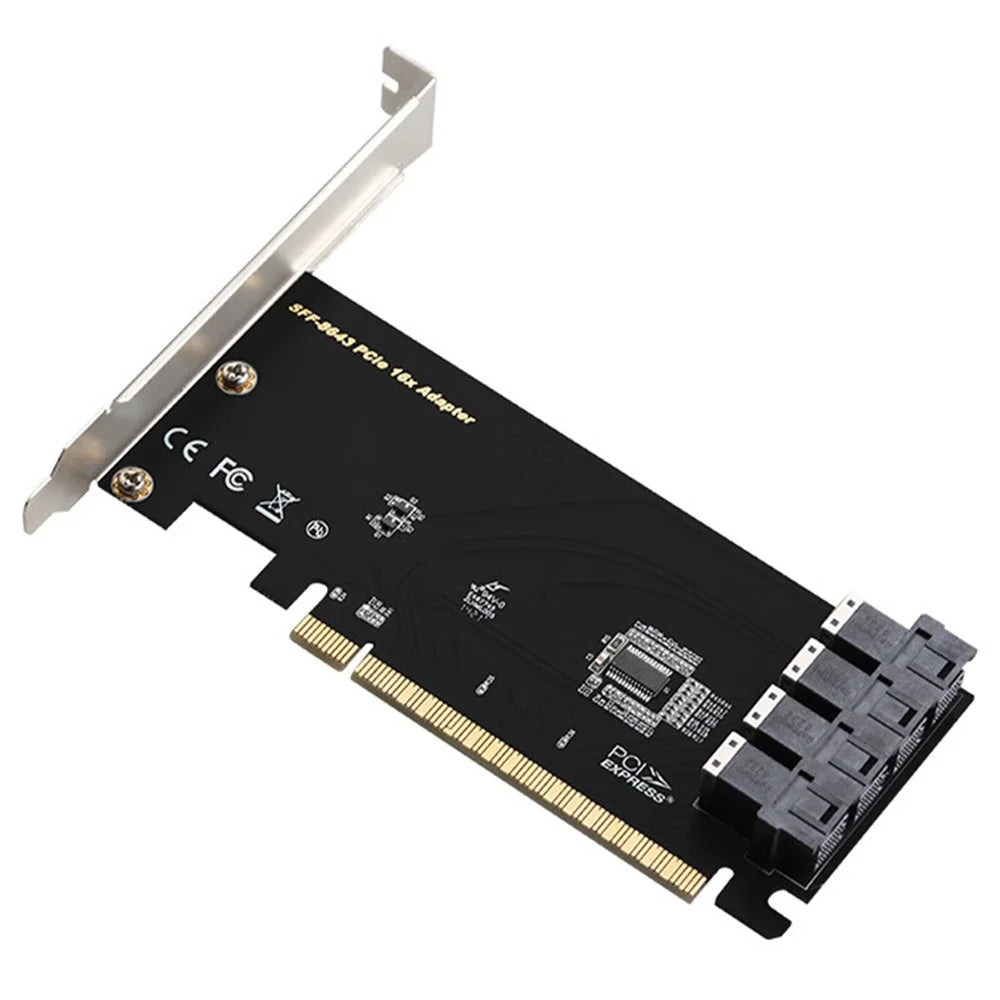 TXB128 SFF8639 Interface 4-port Nvme Adapter Card Solid State Drive to PCIE X16 to 4 U.2 Expansion Card - 2