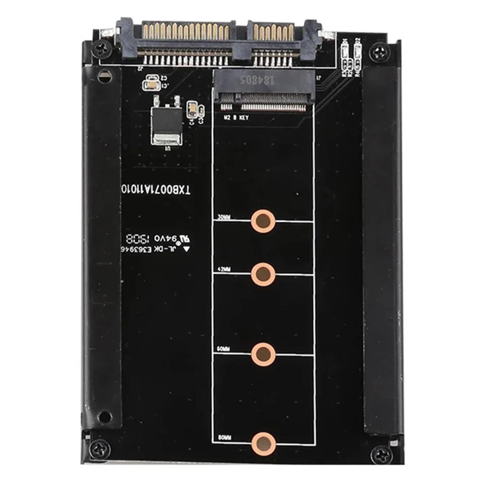 TXB007 M.2 NGFF to SATA 3.0 Adapter Card B Key 2.5-Inch SSD Converter - 4