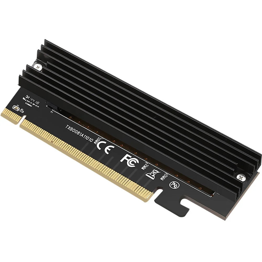 TXB008 Pcl-Express X16 Solid State Drive Adapter Card M.2 to PCIE3.0 Computer Expansion Card with Heat Dissipation Fin - 3