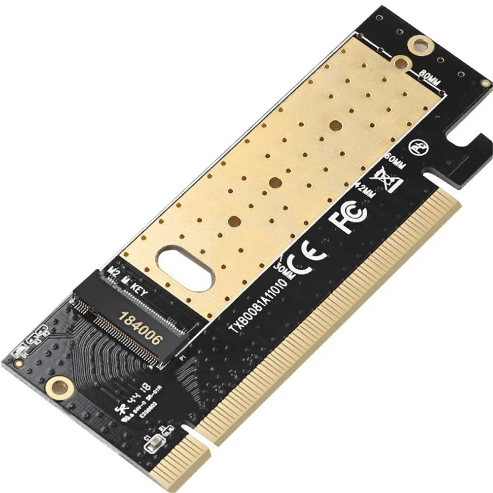 TXB008 Pcl-Express X16 SSD Adapter Card M.2 to PCIE3.0 Computer Expansion Card without Heat Sink - 1