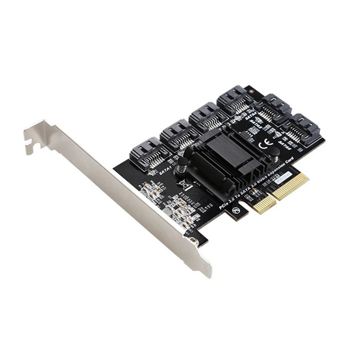 TXB119 PCI-E to 6x SATA3.0 Expansion Card Compatible with MAC / Windows / Linux / Synology - 1