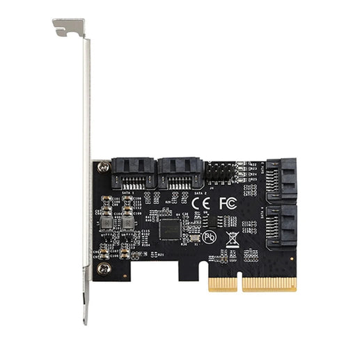 TXB170 PCIE to SATA Bootable SSD Solid State Drive Adapter Card PCIE X4 to 4-port SATA3.0 Expansion Card - 1
