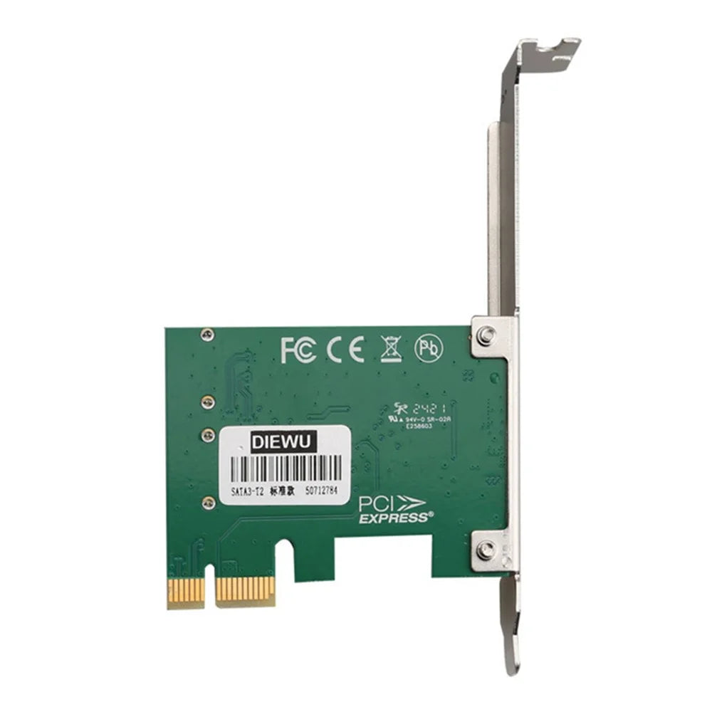 TXB169 AMS1016 Chip Adapter Card Pcie 2.0 X1 to 2-port SATA3.0 Hard Drive Expansion Card - 5