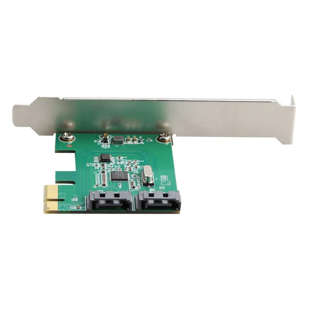 TXB169 AMS1016 Chip Adapter Card Pcie 2.0 X1 to 2-port SATA3.0 Hard Drive Expansion Card - 7