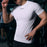 GOLOVEJOY JS02 Outdoor Sports Breathable Men Compression Short Sleeve Top for Cycling Running, Size XXL - Grey - 4