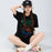 WEST BIKING YP0206180 Bicycle Print T Shirt Round Neck Short Sleeve Cotton Summer Outdoor Sports Tee - Black / S - 4
