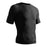 JS10 Summer Short Sleeve Training Top for Men Moisture Wicking Quick Dry Slim Fit Fitness Top - Black/M - 1