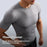 JS10 Summer Short Sleeve Training Top for Men Moisture Wicking Quick Dry Slim Fit Fitness Top - Black/M - 3