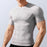 JS10 Summer Short Sleeve Training Top for Men Moisture Wicking Quick Dry Slim Fit Fitness Top - Black/M - 6