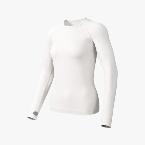 GOLOVEJOY YJ06 Yoga Top for Women Slim Fit Long Sleeve Quick Dry Fitness Top with Thumb Hole - White/S - 1