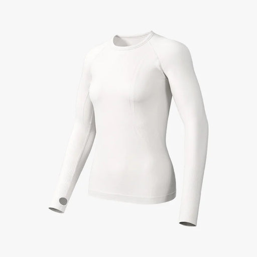 GOLOVEJOY YJ06 Yoga Top for Women Slim Fit Long Sleeve Quick Dry Fitness Top with Thumb Hole - White/S - 1