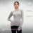 GOLOVEJOY YJ06 Yoga Top for Women Slim Fit Long Sleeve Quick Dry Fitness Top with Thumb Hole - White/S - 2