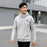 ROCKBROS 15400008 TLWY002 15400008001 Windproof Fleece Sports Hoodie Zipper Fleece Pullover Hooded Jacket with Hidden Mesh Pocket - Light Grey  /  S - 6