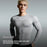 JS07 Men Seamless Athletic Long Sleeve Compression Shirt Moisture Wicking Quick Dry Training Top for Running Cycling - Black/M - 4