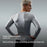 JS07 Men Seamless Athletic Long Sleeve Compression Shirt Moisture Wicking Quick Dry Training Top for Running Cycling - Black/M - 5