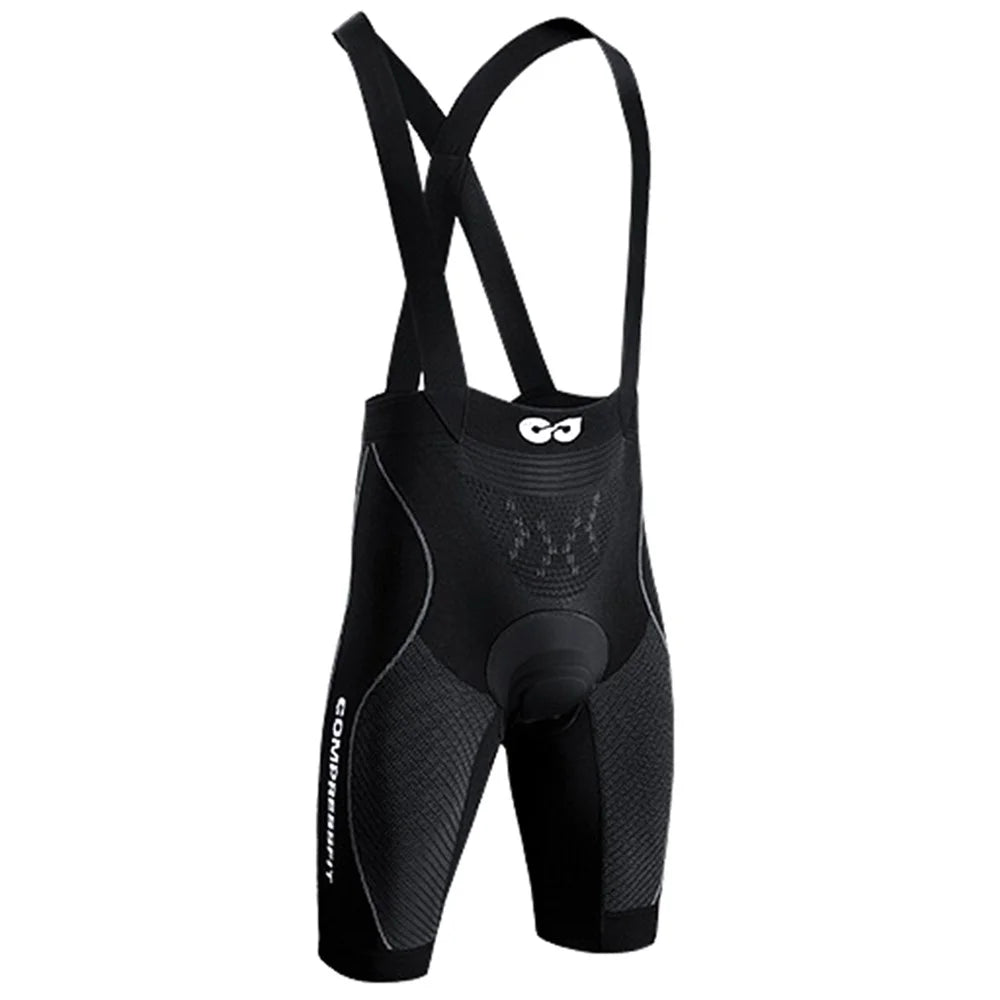 GOLOVEJOY QXF03 Outdoor Cycling Bib Pants Breathable Padded Biking Bib Shorts - Black / S for Women - 1