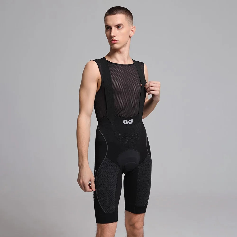 GOLOVEJOY QXF03 Outdoor Cycling Bib Pants Breathable Padded Biking Bib Shorts - Black / S for Women - 3