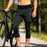 WOSAWE BF117 Fake Two-Piece Summer Cycling Capri Pants 16mm 4D Padded Mountain Bike Tights for Men Women - BF117/B Black|Asian M/European S - 4