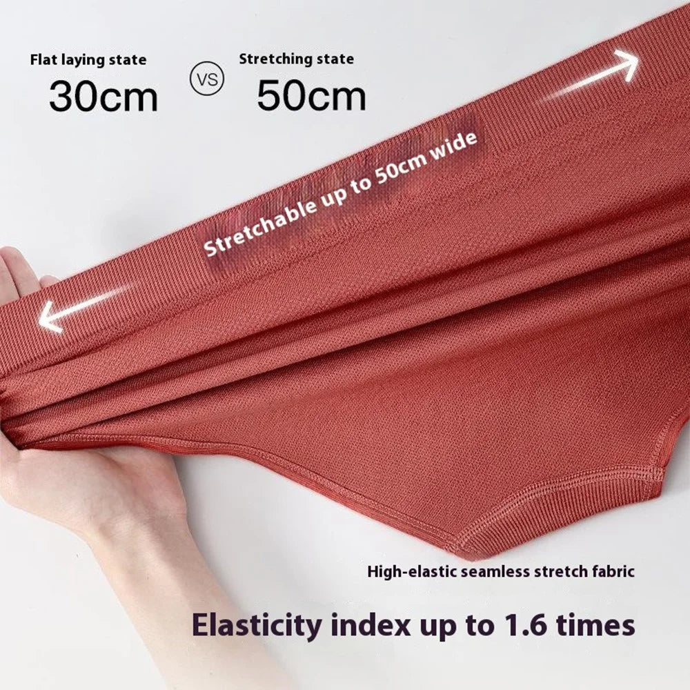 GOLOVEJOY NK04 For Women Mid Rise Antibacterial Sports Underwear Seamless Breathable Yoga Fitness Panties - Caramel S - 5