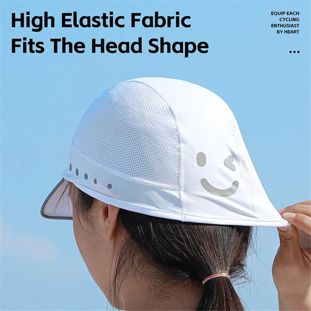 WEST BIKING YP0201426 Breathable Ice Silk Summer Hat Outdoor Cycling Helmet Liner Cap - Black - 7