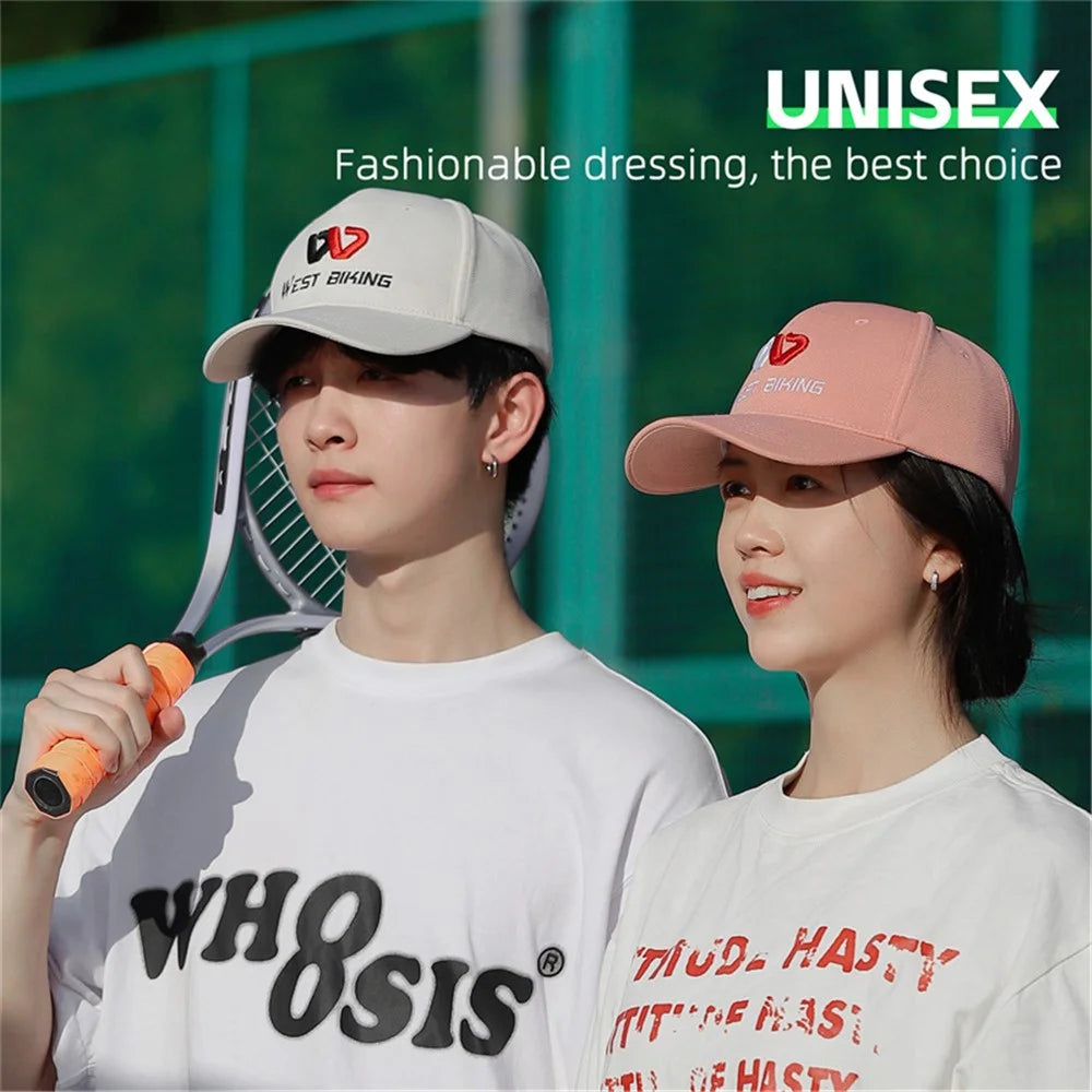 WEST BIKING YP0201424 Unisex Casual Baseball Cap Summer Breathable Outdoor Sunproof Hat - White - 5