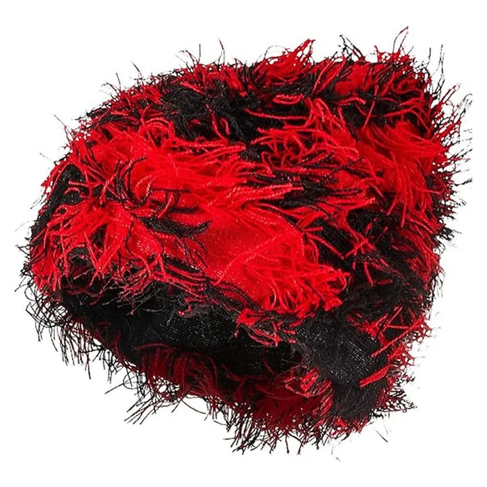 Double-Layer Warm Knitted Hat Autumn Winter Ear Protection Unisex Woolen Yarn Beanie Cap - Style A - 1