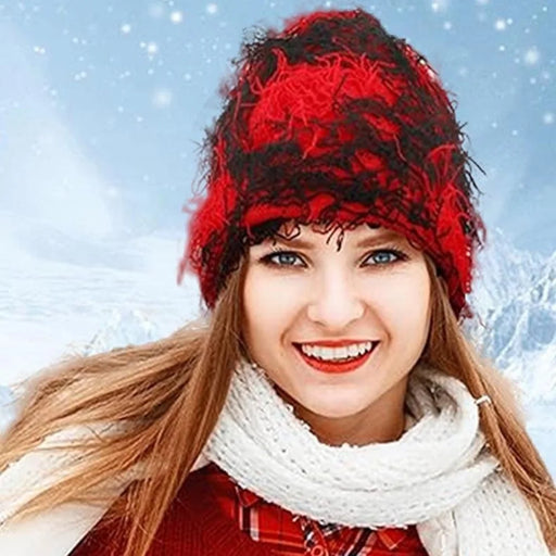 Double-Layer Warm Knitted Hat Autumn Winter Ear Protection Unisex Woolen Yarn Beanie Cap - Style A - 2