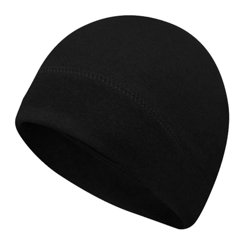 Outdoor Cycling Skiing Beanie Hat Ear Warmer Autumn Winter Windproof Helmet Liner Cap - Black - 1