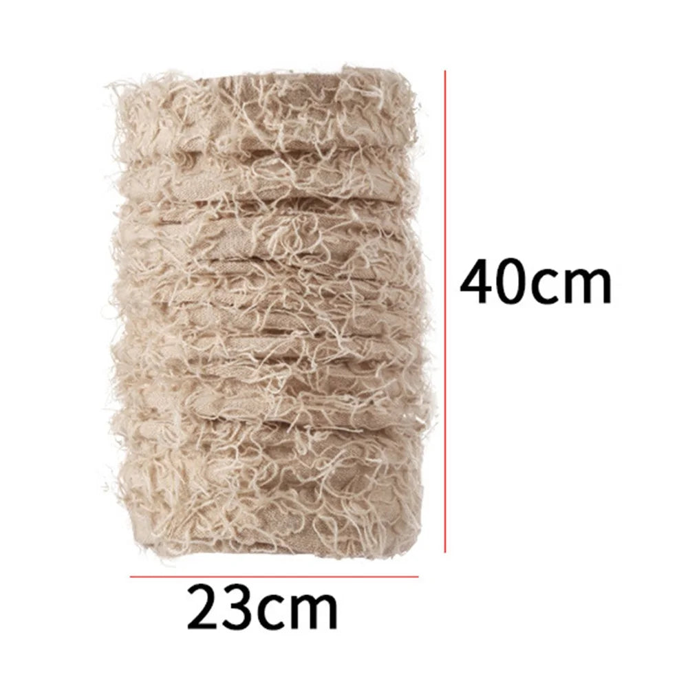 Winter Outdoor Skiing Thermal Neck Warmer Knitted Neck Gaiter with Fringes, 23x40cm - Grey+White - 6