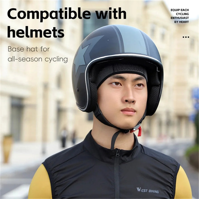 WEST BIKING YP0201449 Outdoor Motorcycle Bicycle Head Cap Winter Breathable Helmet Lining Hat - 6