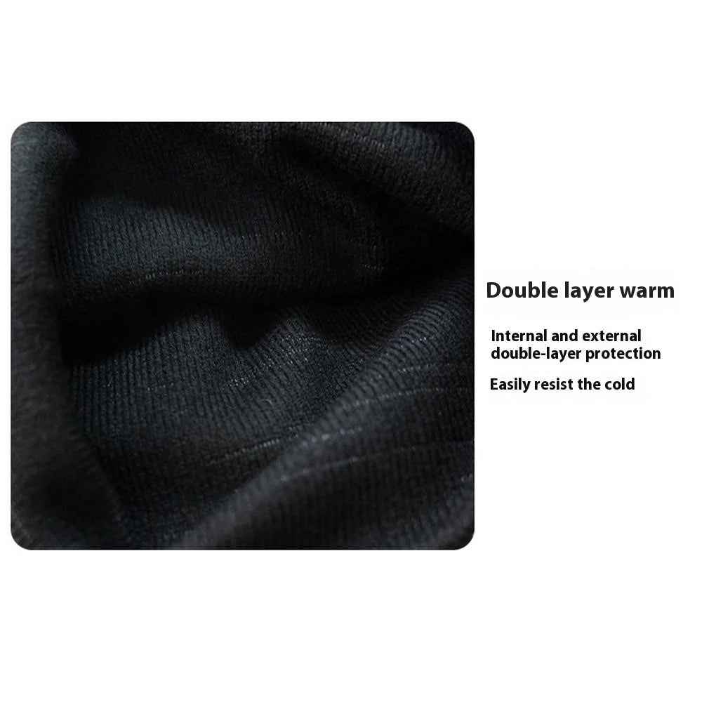 Letters Design Winter Outdoor Sports Beanie Hat Windproof Knit Cap for Men Women - FILT-01 - 2