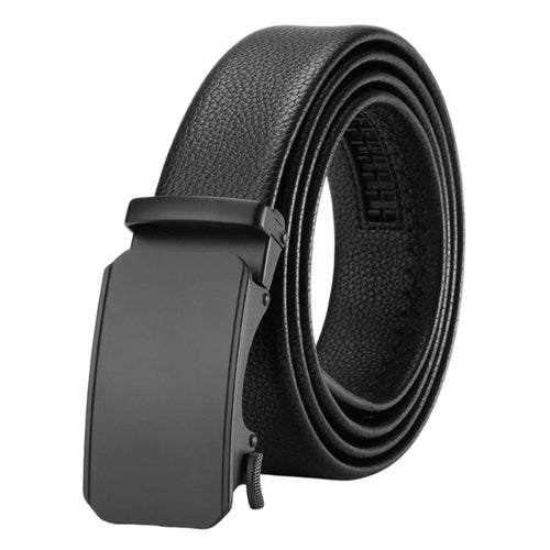 125cm Men Split Leather Belt Business Casual Pants Waist Belt with Alloy Buckle - 1