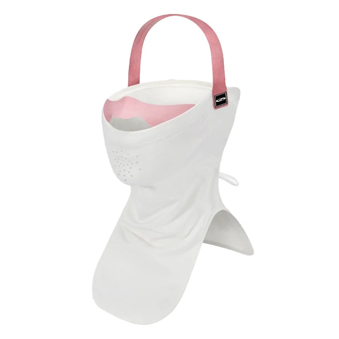 DRTJ03 Kids Ski Face Mask Winter Outdoor Windproof Balaclava with Head Strap for Boys Girls - White - 1