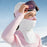 DRTJ03 Kids Ski Face Mask Winter Outdoor Windproof Balaclava with Head Strap for Boys Girls - White - 3