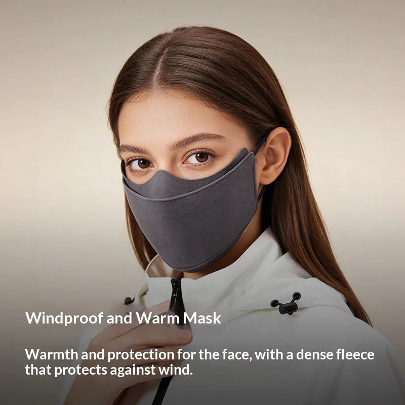 DKZ45 Outdoor Cycling Windproof 3D Design Face Cover for Men Women Winter Thermal Face Mask - Beige - 4