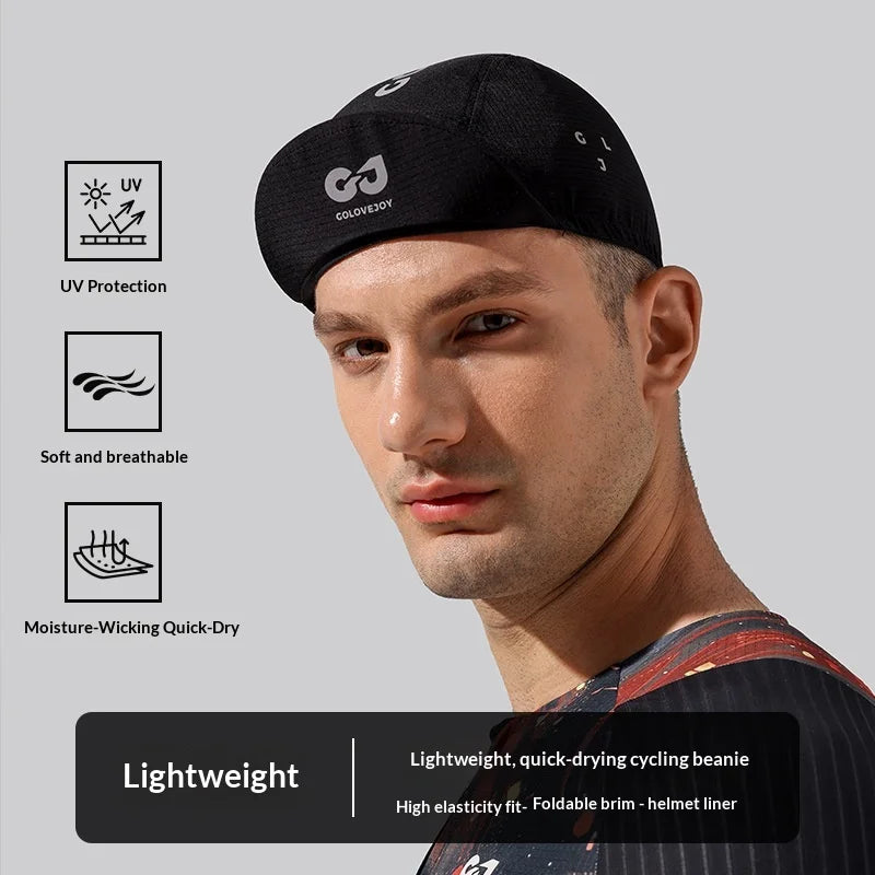 GOLOVEJOY XMZ297 Summer Cycling Cap Sweat Wicking Quick Dry Outdoor Road Bike Helmet Liner - White - 2