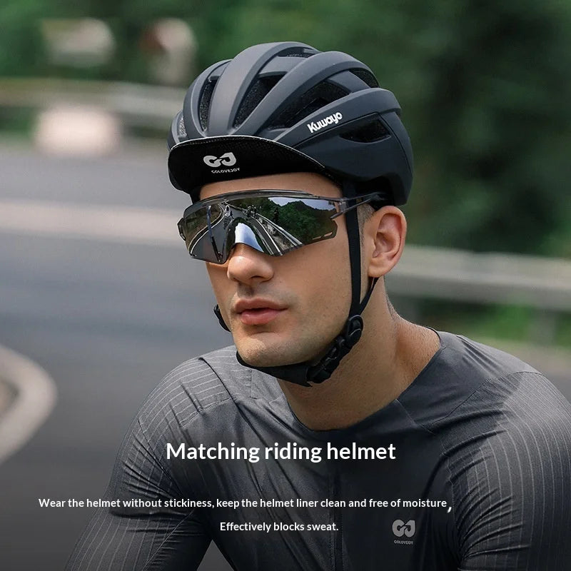 GOLOVEJOY XMZ297 Summer Cycling Cap Sweat Wicking Quick Dry Outdoor Road Bike Helmet Liner - White - 3
