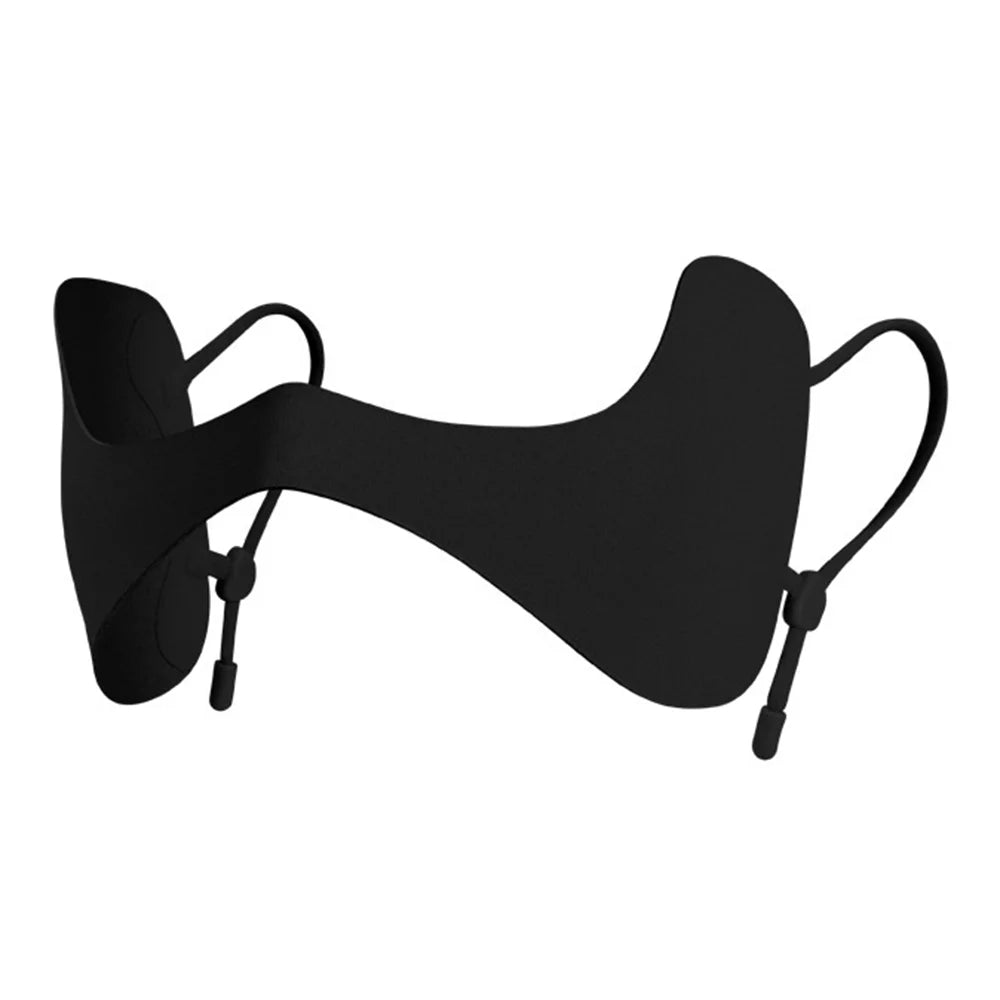DTJ61 Butterfly Shape Ski Face Mask Fleece Lined Outdoor Windproof Cycling Mask for Men Women - Black - 1