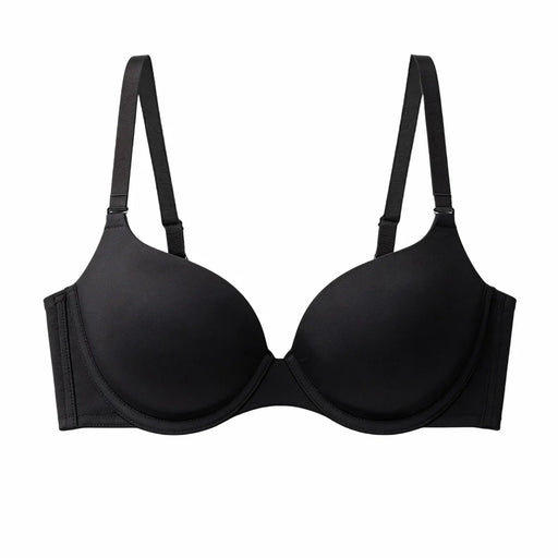 ZERILUNA Women Sexy Push Up Bra 3D Lift Support Moisture Wicking Seamless Wireless Brassiere - Black 85D - 1