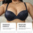 ZERILUNA Women Sexy Push Up Bra 3D Lift Support Moisture Wicking Seamless Wireless Brassiere - Black 85D - 4