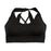 ZERILUNA Women Breathable Cross Back Sports Bra Quick Dry Workout Bra for Running Yoga Fitness - Black S - 1